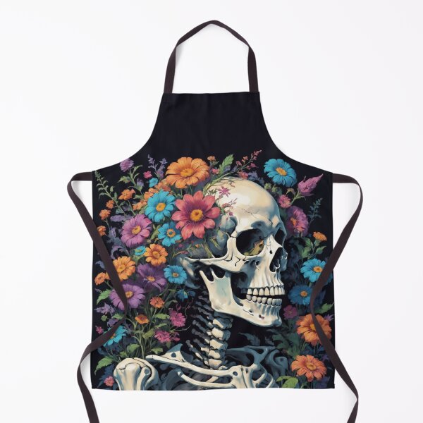 Item preview, Skeleton among flowers designed and sold by AnnArtshock.