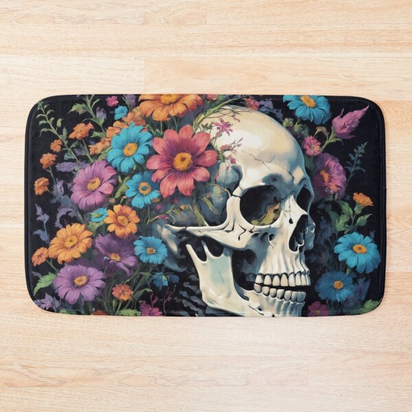Item preview, Skeleton among flowers designed and sold by AnnArtshock.