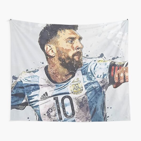 Item preview, Lionel Messi Argentina Watercolor Portrait designed and sold by BK-Fishing.