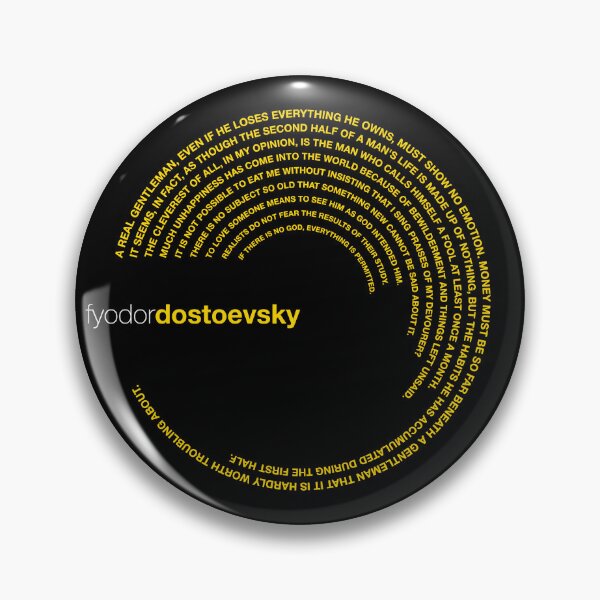 Item preview, Fyodor Dostoevsky famous quotes poster [gold] designed and sold by CMYKStudio.