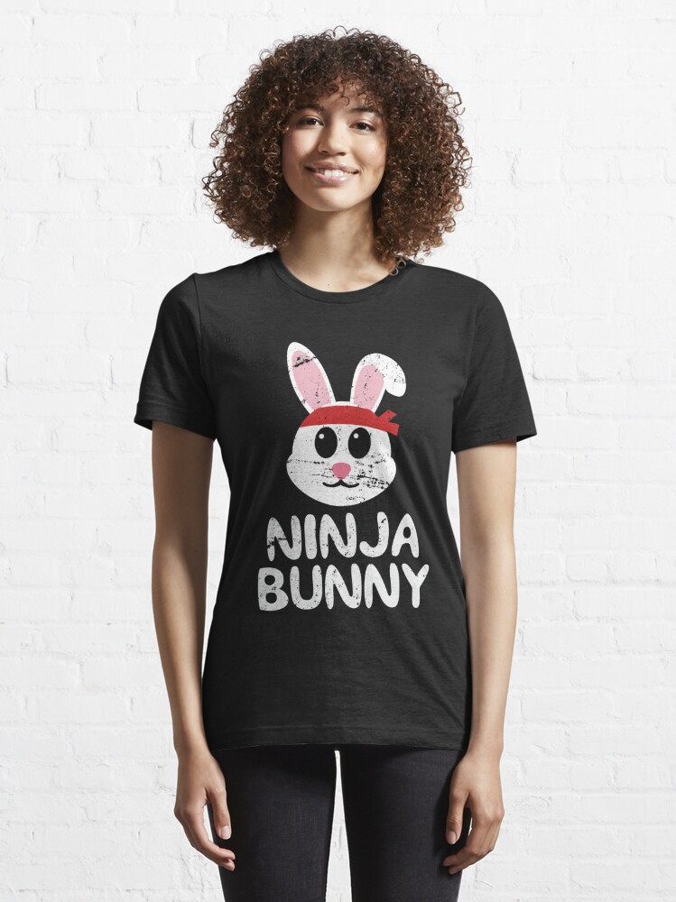 Funny Easter Shirts For Boys & Kids Cute Ninja Bunny Egg Essential T-Shirt  for Sale by 14thFloor