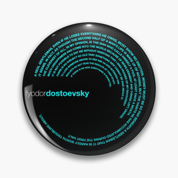 Artikelvorschau, Poster mit berühmten Zitaten von Fjodor Dostojewski [aqua] entworfen und verkauft von CMYKStudio.