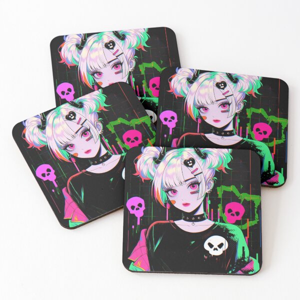 Item preview, Anime Goth Skull Waifu designed and sold by LowGfxWarriors.