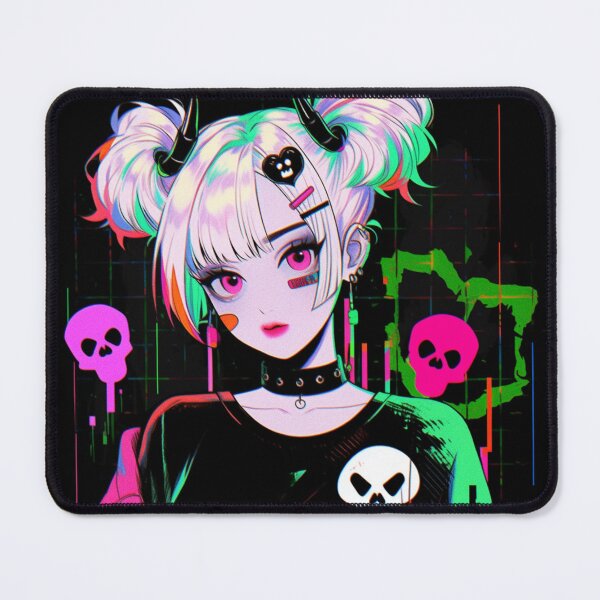 Item preview, Anime Goth Skull Waifu designed and sold by LowGfxWarriors.
