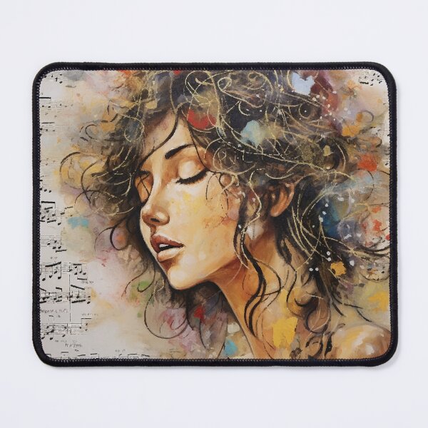 Item preview, Music, girl, notes designed and sold by CatCoconut-Art.
