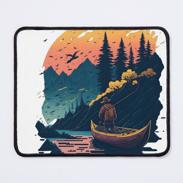 Item preview, man fishing designed and sold by Rainy-shop.