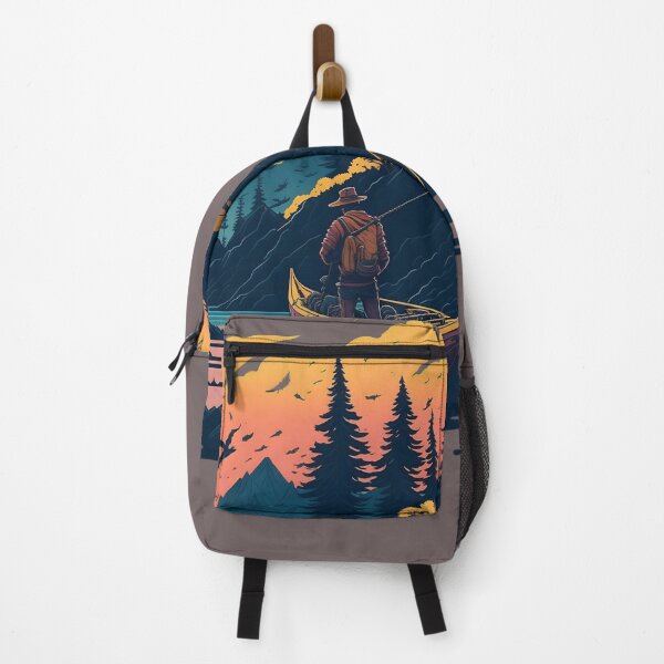 Vista previa del artículo con la obra «hombre pescando», diseñado y vendido por Rainy-shop.