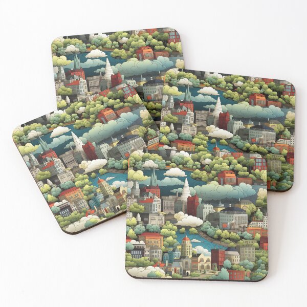 Item preview, Retro Cityscape designed and sold by Abralacazamra.