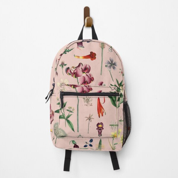 Item preview, Éclat Botanique Collection Vintage modern 1799 Floral Garden Pattern II PINK designed and sold by Coastal Garden Design Studio.