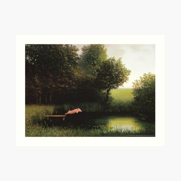 Kohler Pig Painting Art Print