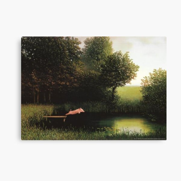 Kohler Pig Painting Canvas Print