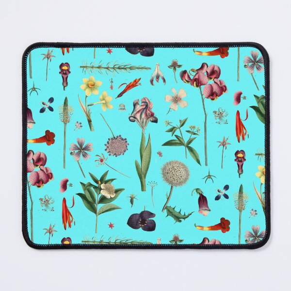 Item preview, Éclat Botanique Collection Vintage modern 1799 Floral Garden Pattern II BLUE designed and sold by Coastal Garden Design Studio.