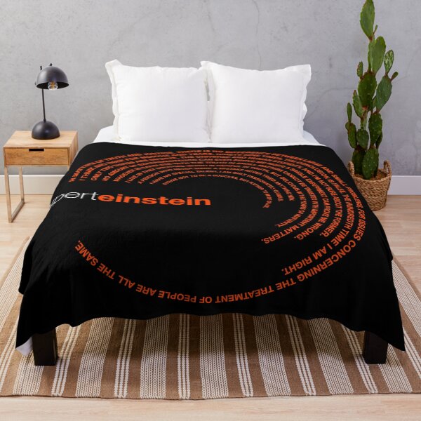 Item preview, Albert Einstein famous quotes poster [orangered] designed and sold by CMYKStudio.