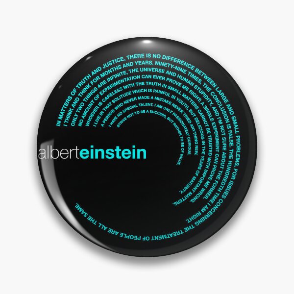 Item preview, Albert Einstein famous quotes poster [aqua] designed and sold by CMYKStudio.