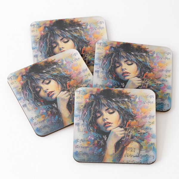 Item preview, Music, girl, notes designed and sold by CatCoconut-Art.