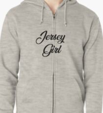 Sudadera con capucha y cremallera Jersey Girl - Caligrafía
