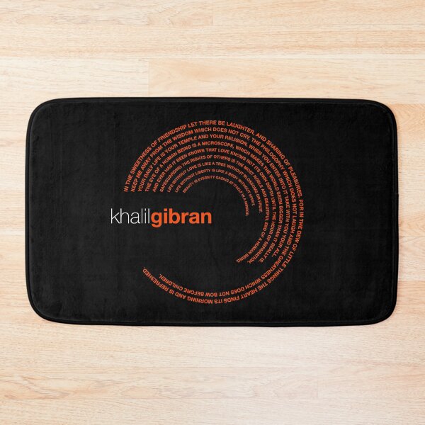 Item preview, Khalil Gibran famous quotes poster [orangered] designed and sold by CMYKStudio.