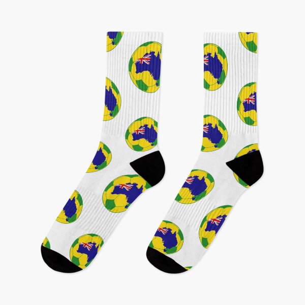 Item preview, Australian futbol soccer in color and country shape designed and sold by adesignworld.