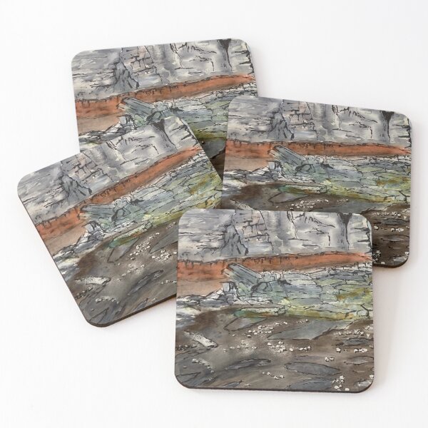 Item preview, Red Rocks on the North Norfolk Coast designed and sold by Robert Petcher Art.