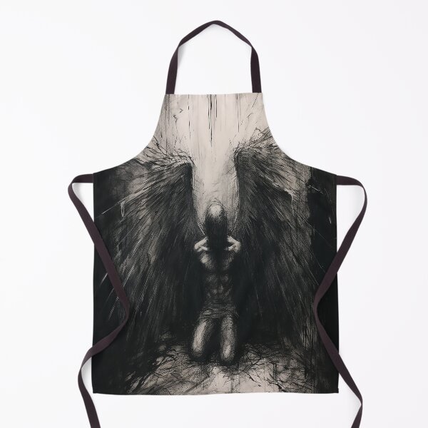 Item preview, Charcoal Sketch of Fallen Angel designed and sold by FantasyVisions.