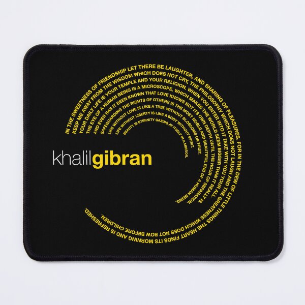 Item preview, Khalil Gibran famous quotes poster [gold] designed and sold by CMYKStudio.