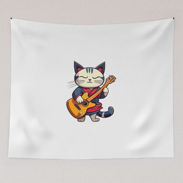 Item preview,  Cool Cat guitar samurai japan designed and sold by KorArtStudio.