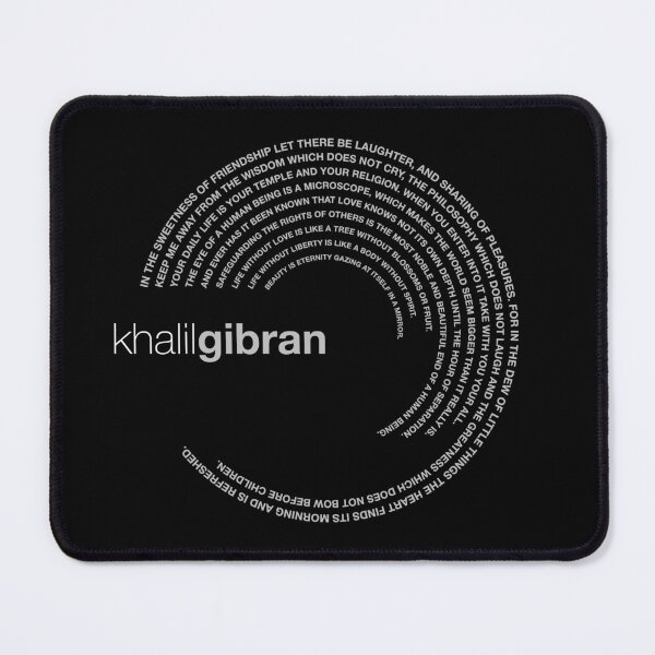 Item preview, Khalil Gibran famous quotes poster [silver] designed and sold by CMYKStudio.