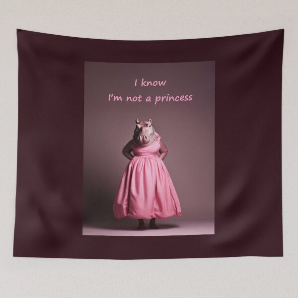 Item preview, I know I'm not a princess, pink artwork designed and sold by silent-violin.