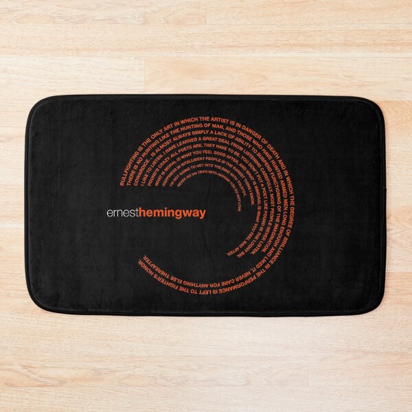 Item preview, Ernest Hemingway famous quotes poster [orangered] designed and sold by CMYKStudio.