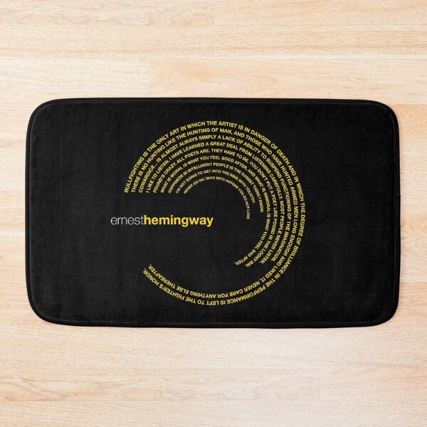 Item preview, Ernest Hemingway famous quotes poster [gold] designed and sold by CMYKStudio.