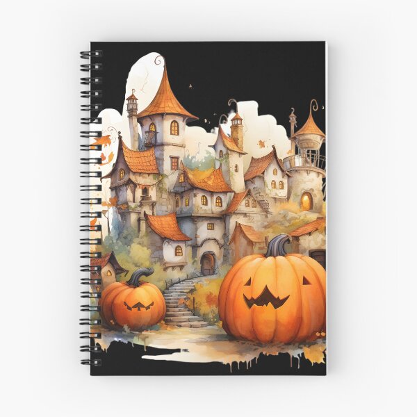 Item preview, Halloween Town Watercolor designed and sold by KitsuneYin.