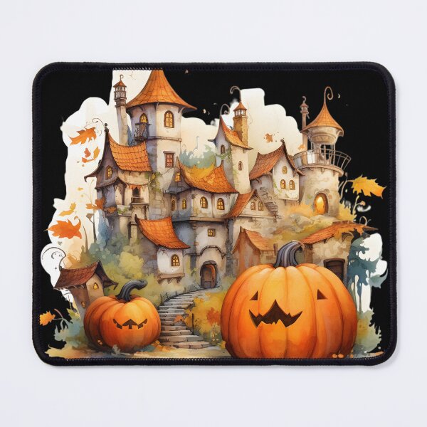 Item preview, Halloween Town Watercolor designed and sold by KitsuneYin.