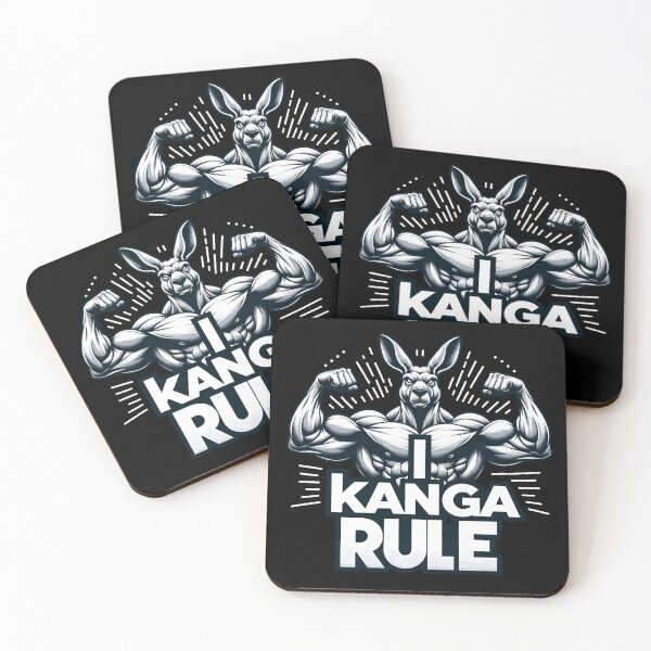 Item preview, I Kanga Rule Gym Shirt - Jacked Kangaroo designed and sold by goldentusk.