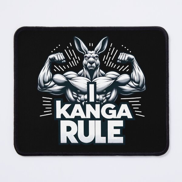 Item preview, I Kanga Rule Gym Shirt - Jacked Kangaroo designed and sold by goldentusk.