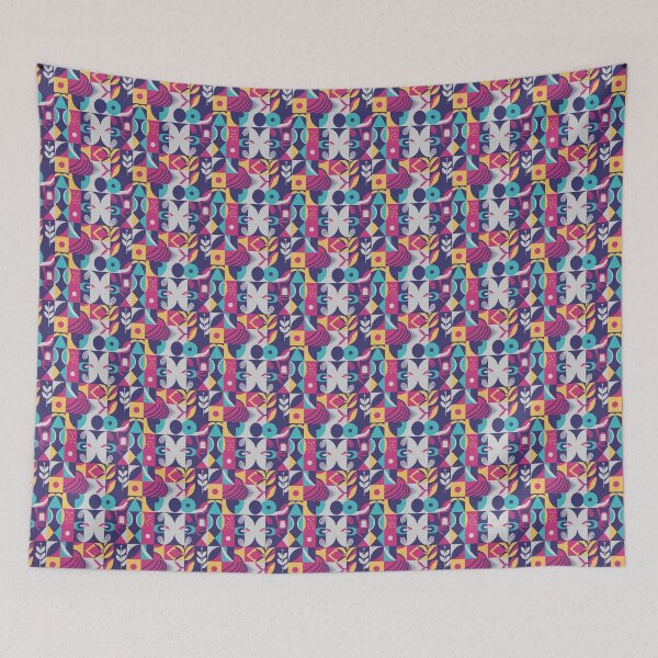 Item preview, Symmetrical and abstract geometric pattern with clean lines designed and sold by SeamlessBlend.