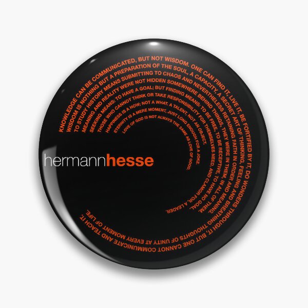 Item preview, Hermann Hesse famous quotes poster [orangered] designed and sold by CMYKStudio.