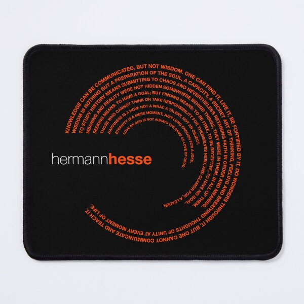 Item preview, Hermann Hesse famous quotes poster [orangered] designed and sold by CMYKStudio.