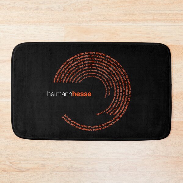 Item preview, Hermann Hesse famous quotes poster [orangered] designed and sold by CMYKStudio.