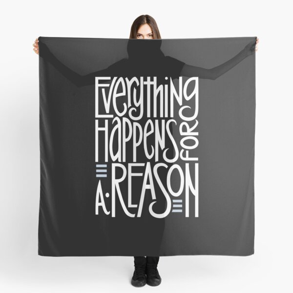 Everything Happens Black Scarf