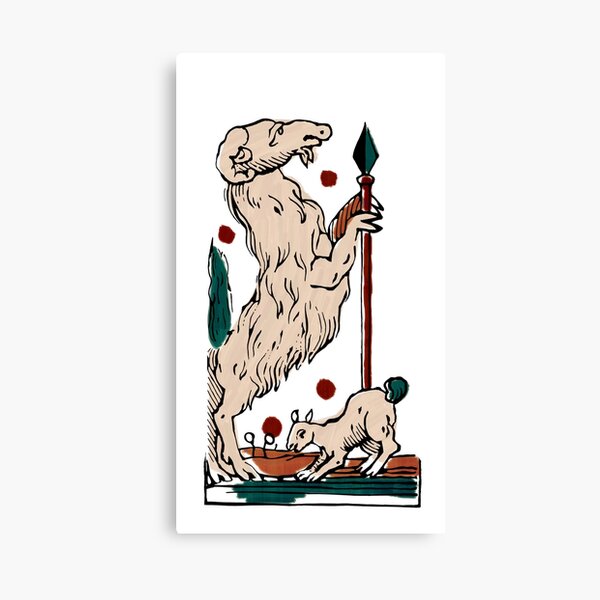 Bélier tarot Minchiate Impression sur toile