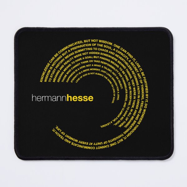 Item preview, Hermann Hesse famous quotes poster [gold] designed and sold by CMYKStudio.