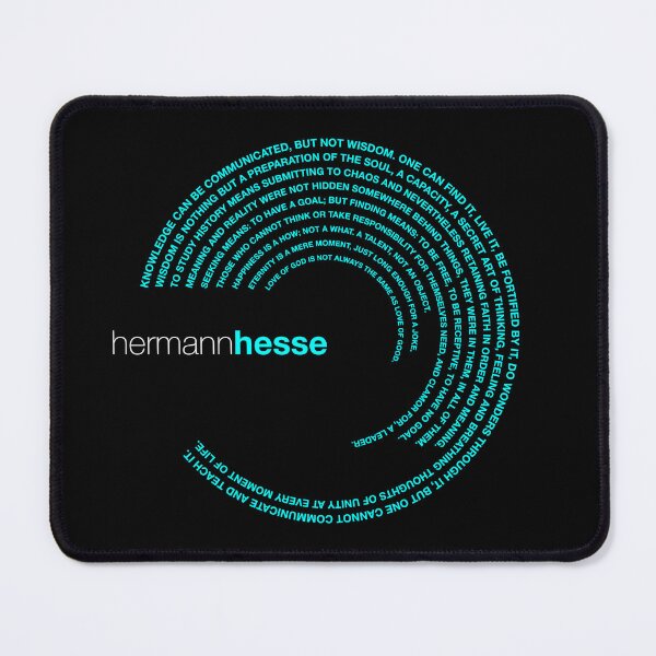 Item preview, Hermann Hesse famous quotes poster [aqua] designed and sold by CMYKStudio.