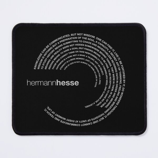 Item preview, Hermann Hesse famous quotes poster [silver] designed and sold by CMYKStudio.