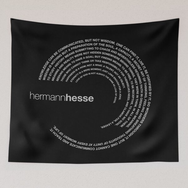 Item preview, Hermann Hesse famous quotes poster [silver] designed and sold by CMYKStudio.
