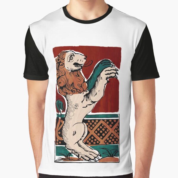 Lion tarot Minchiate T-shirt graphique
