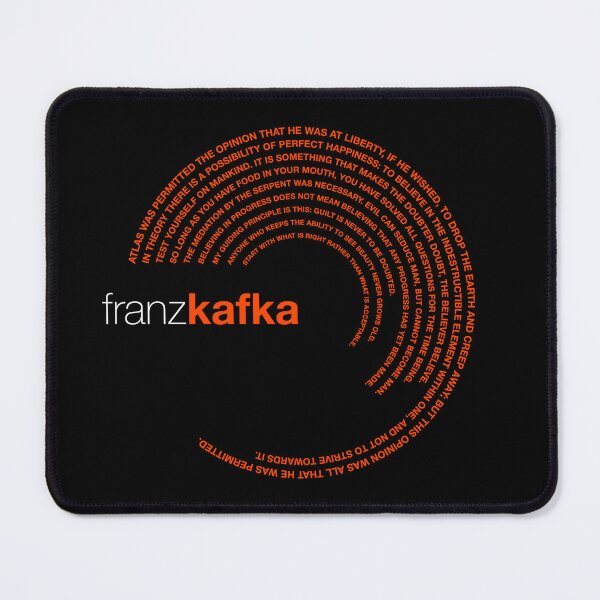 Artikelvorschau, Poster mit berühmten Zitaten von Franz Kafka [orangerot] entworfen und verkauft von CMYKStudio.