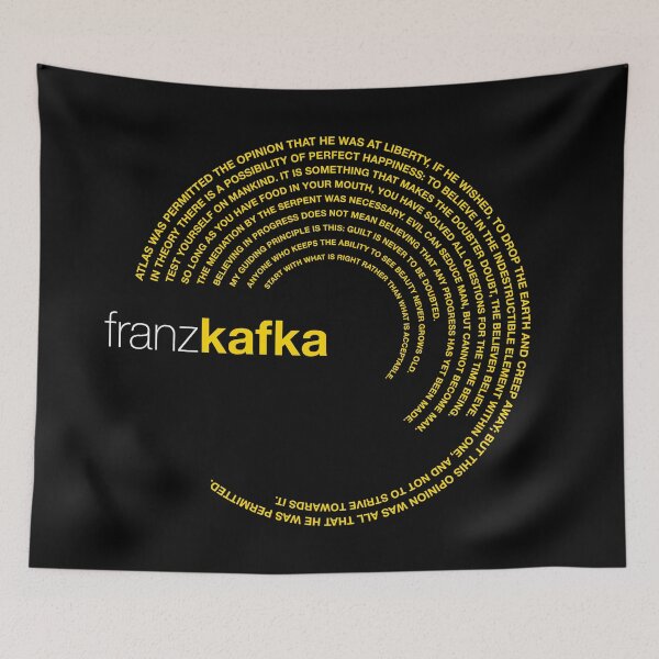 Item preview, Franz Kafka famous quotes poster [gold] designed and sold by CMYKStudio.