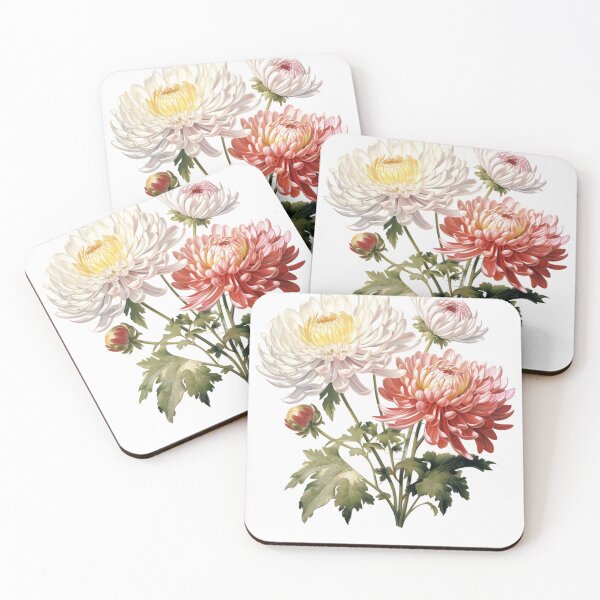 Item preview, Birth month flower Born in November Chrysanthemum Birth Flowers gift designed and sold by OliveAndSnow.