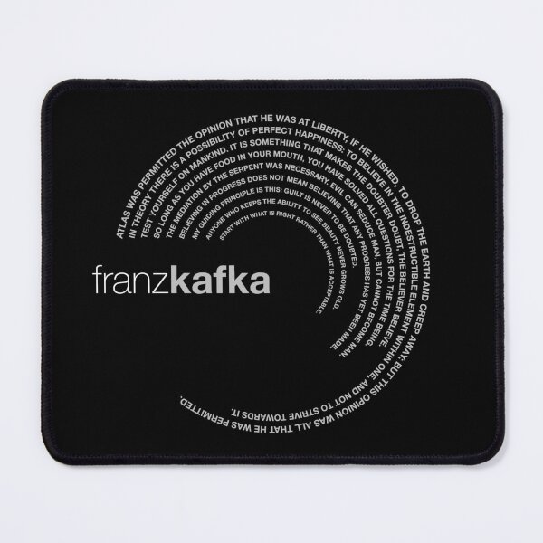 Item preview, Franz Kafka famous quotes poster [silver] designed and sold by CMYKStudio.