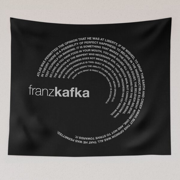 Item preview, Franz Kafka famous quotes poster [silver] designed and sold by CMYKStudio.